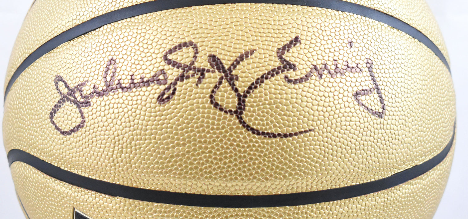 Julius Erving Autographed NBA Wilson Gold Edition Basketball - Beckett W Holo