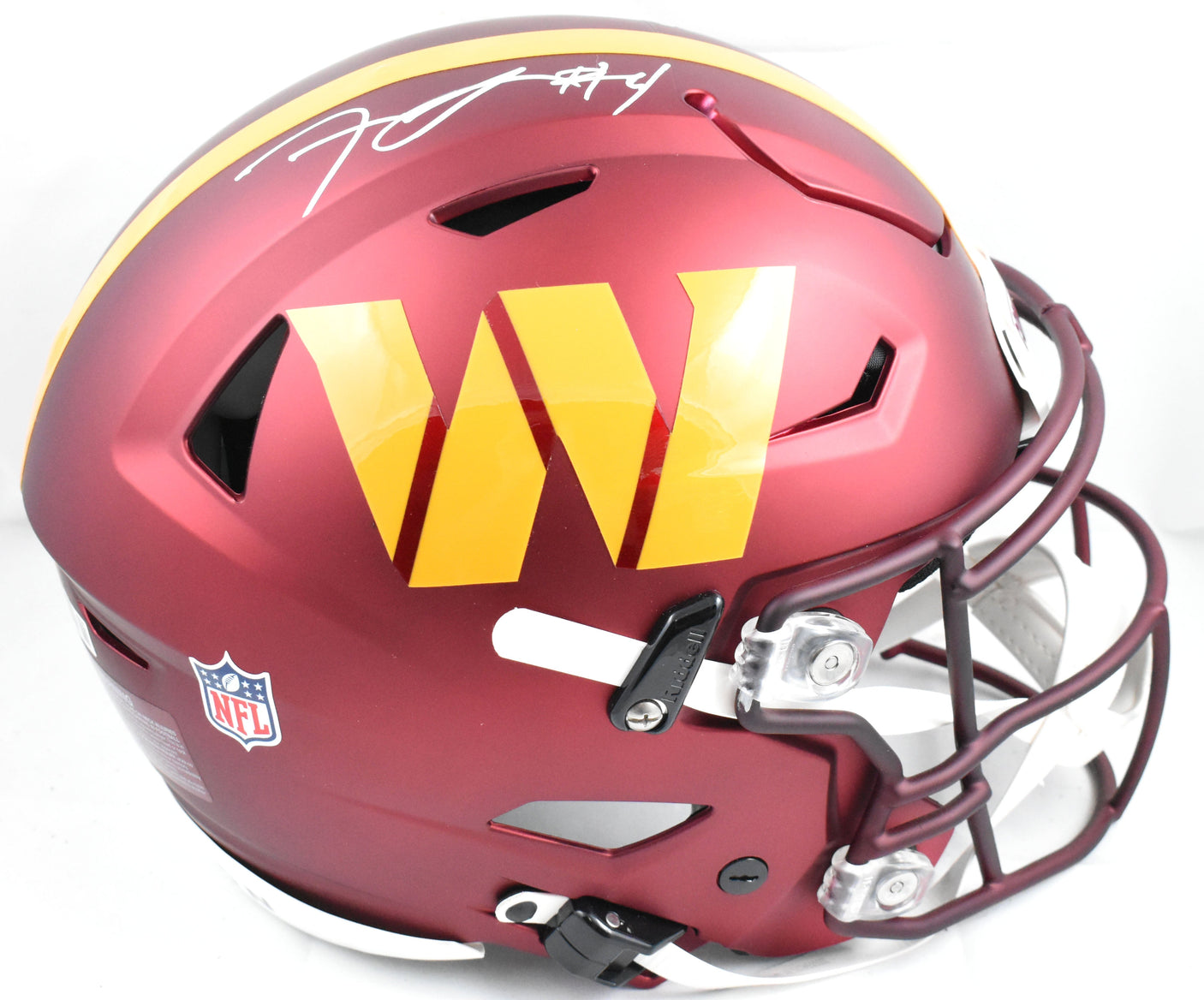 Frankie Luvu Signed Washington Commanders F/S Speed Flex Helmet - Beckett W Holo