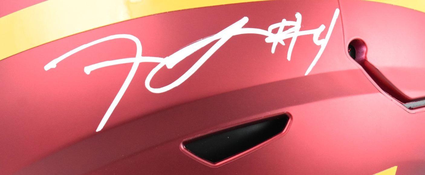 Frankie Luvu Signed Washington Commanders F/S Speed Flex Helmet - Beckett W Holo