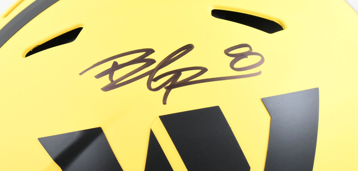 Brian Robinson Jr. Signed Commanders F/S Rave Speed Authentic Helmet - Beckett W