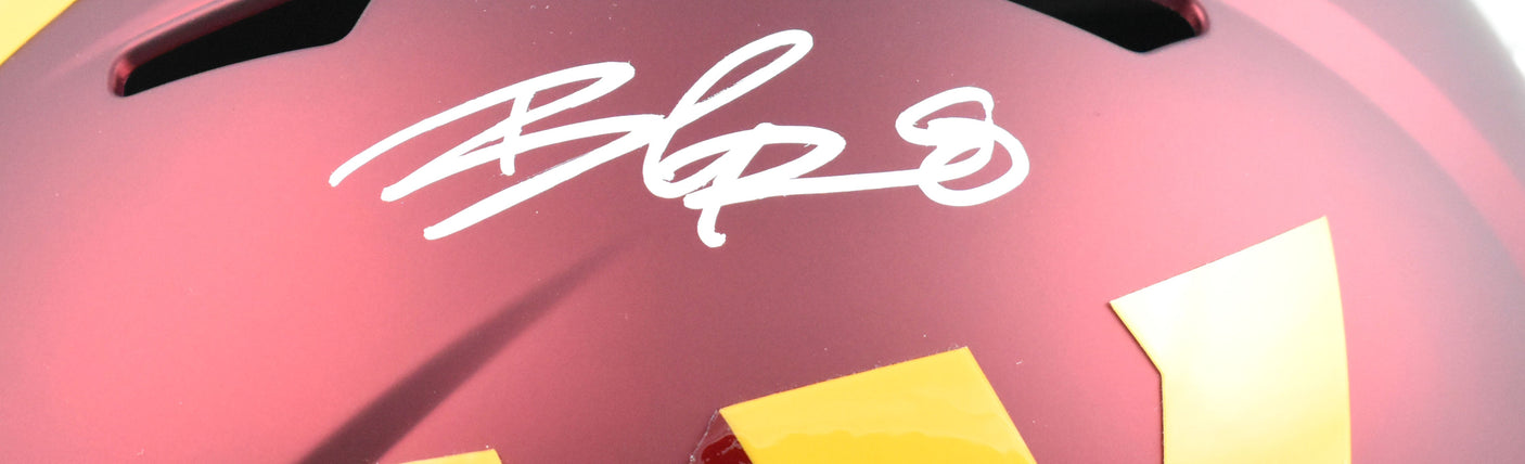 Brian Robinson Jr. Autographed Commanders F/S Speed Helmet - Beckett W Hologram