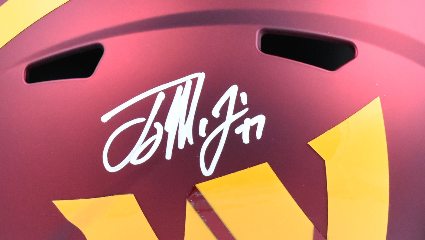 Terry McLaurin Autographed Commanders F/S Speed Helmet - Beckett W Hologram