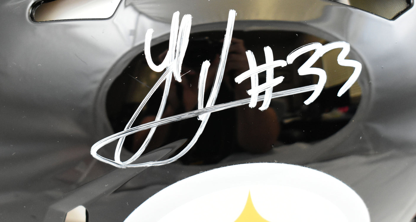 Jack Sawyer Autographed Steelers F/S Speed Authentic Helmet - Beckett W Hologram