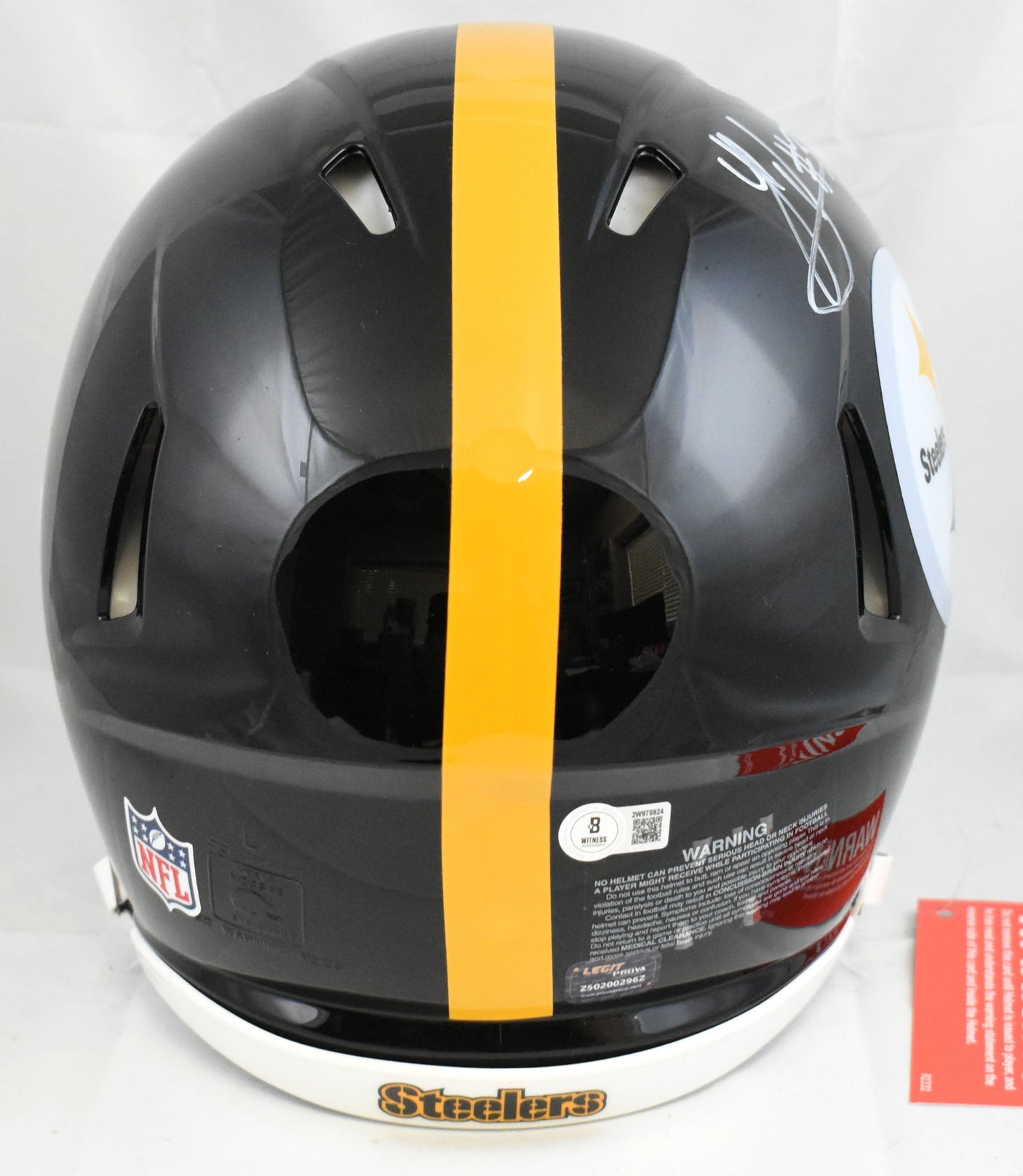 Jack Sawyer Autographed Steelers F/S Speed Authentic Helmet - Beckett W Hologram