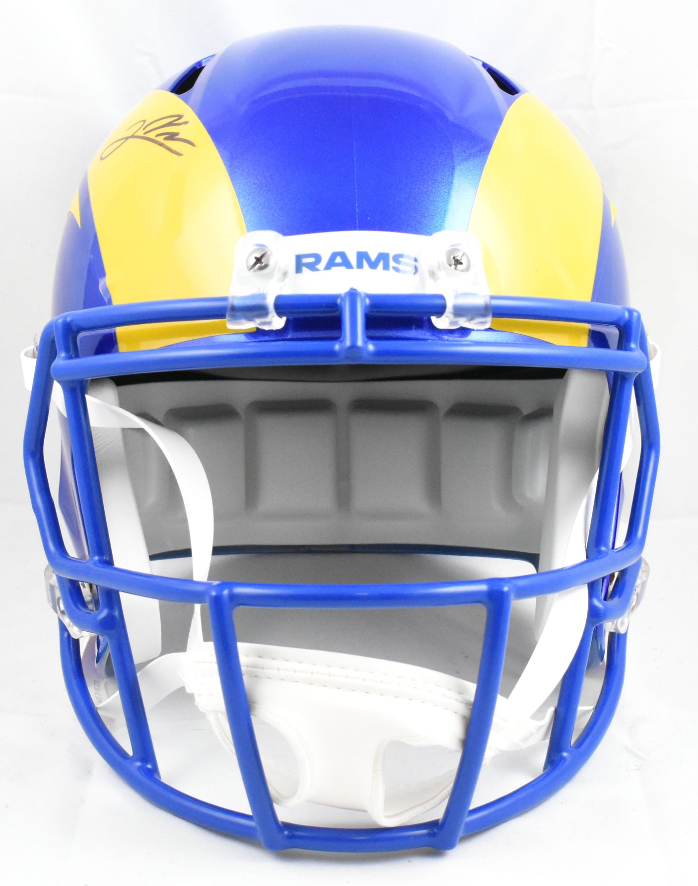 Jared Verse Autographed Los Angeles Rams F/S Speed Helmet - Beckett W Hologram