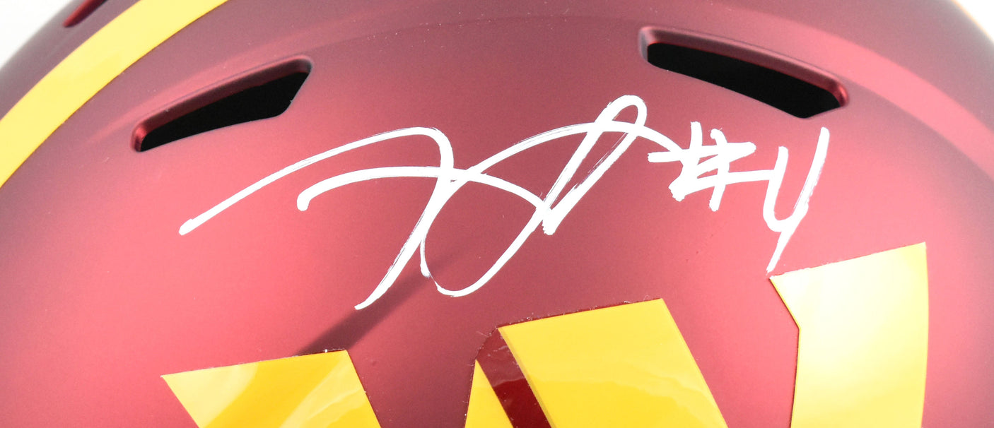 Frankie Luvu Autographed Washington Commanders F/S Speed Helmet - Beckett W Hologram