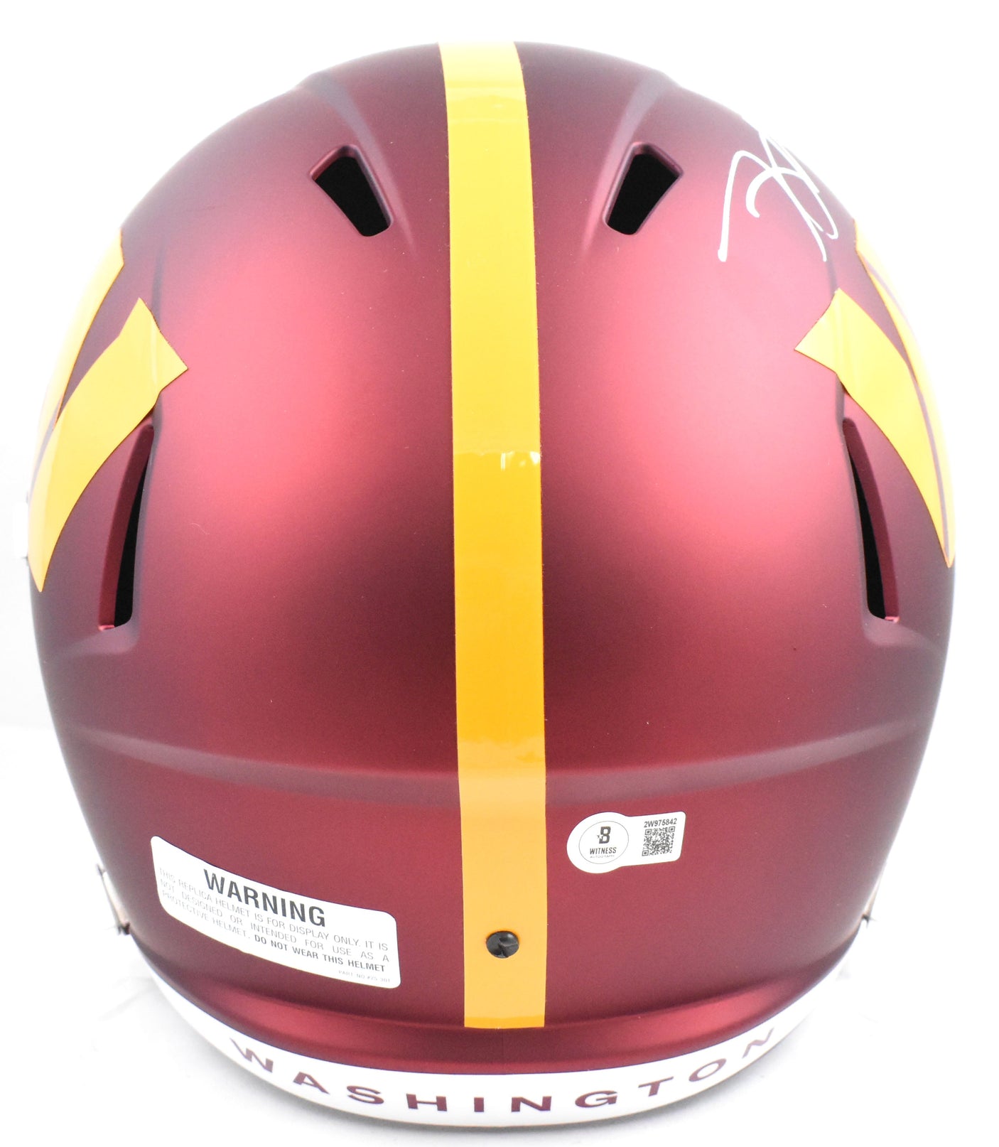 Frankie Luvu Autographed Washington Commanders F/S Speed Helmet - Beckett W Hologram