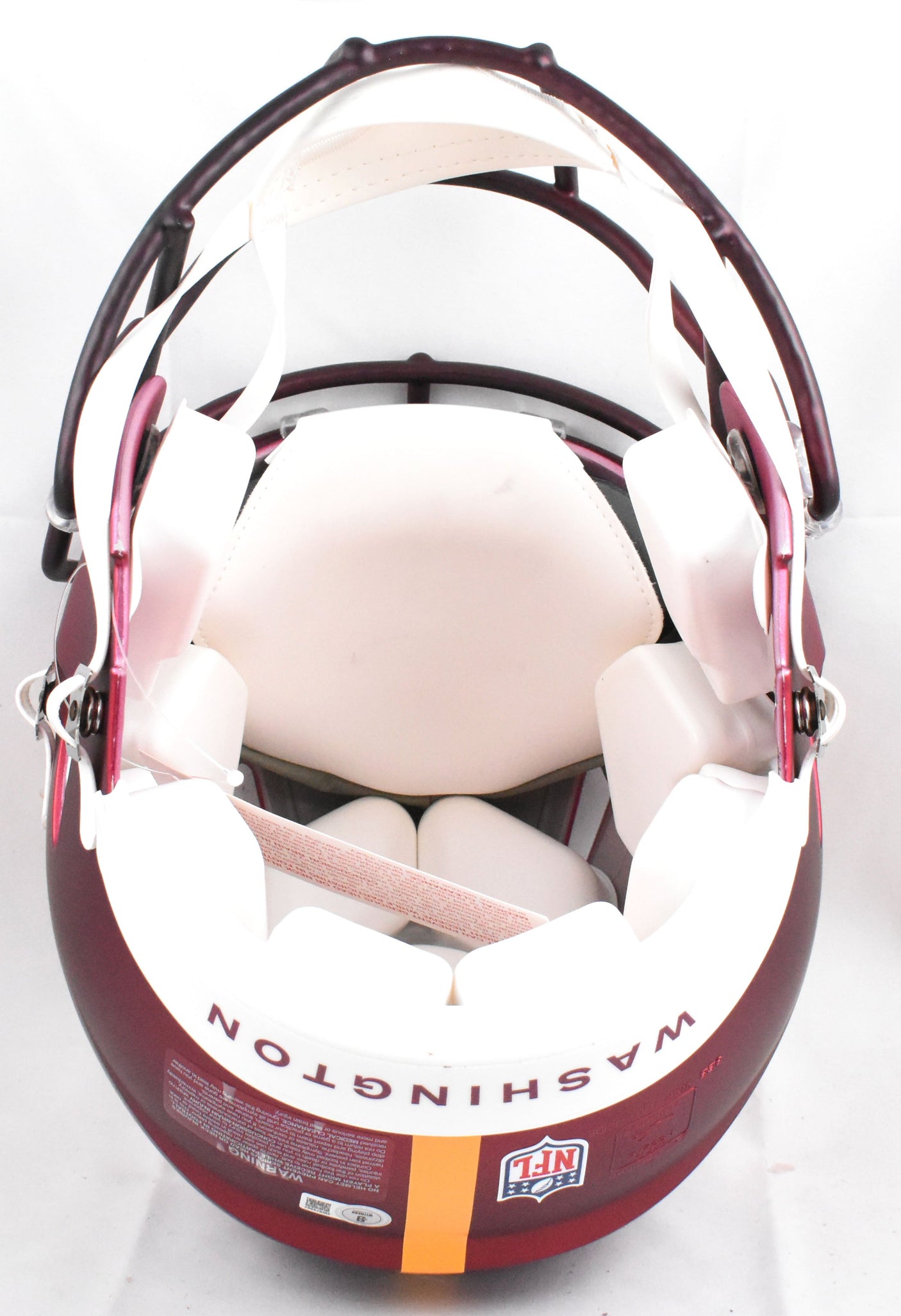 Frankie Luvu Autographed Commanders F/S Speed Authentic Helmet - Beckett W Holo