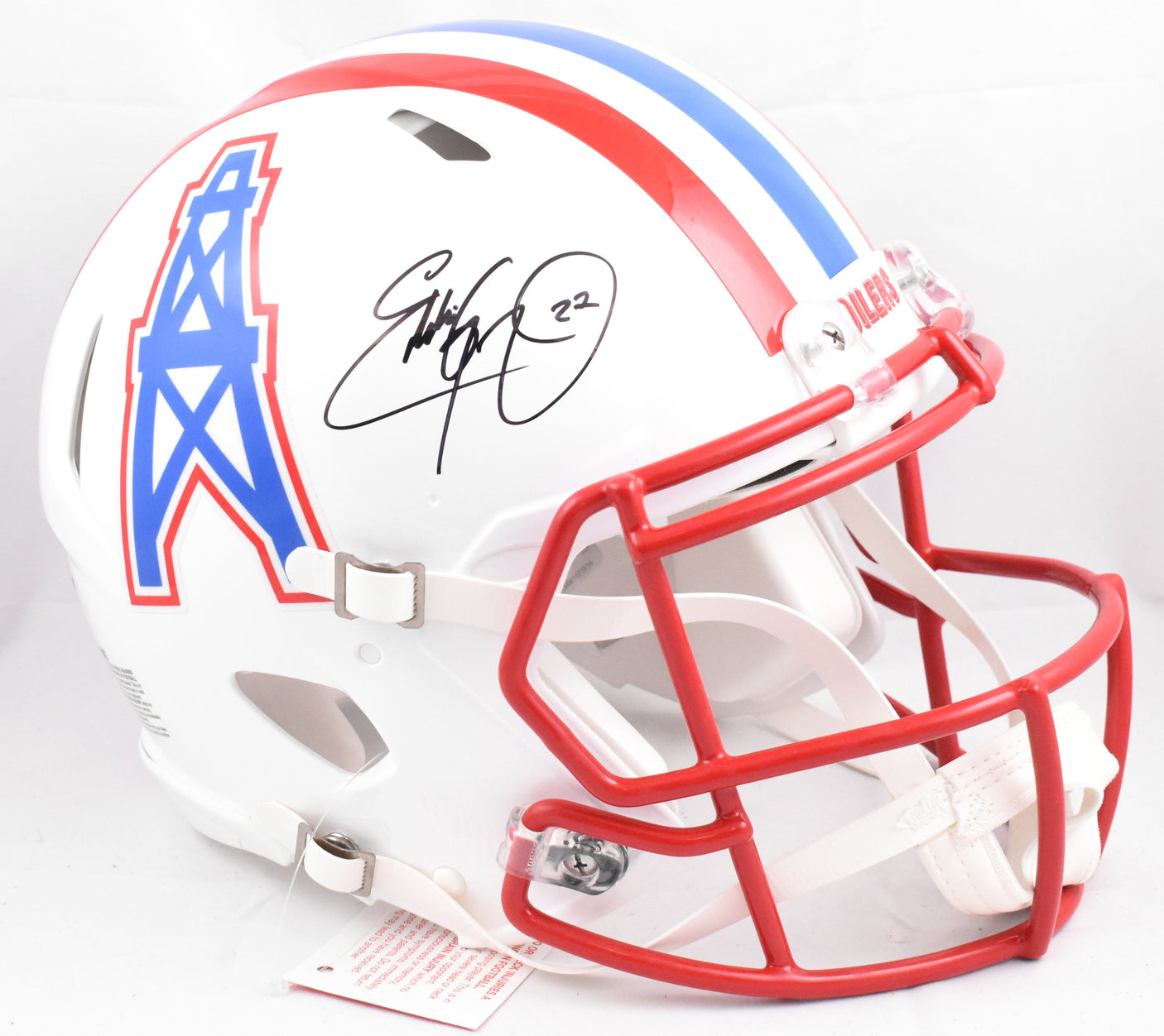 Eddie George Autographed Houston Oilers F/S Speed Authentic Helmet - Fanatics