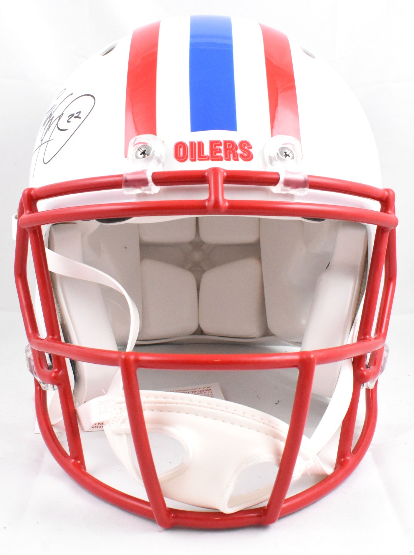 Eddie George Autographed Houston Oilers F/S Speed Authentic Helmet - Fanatics