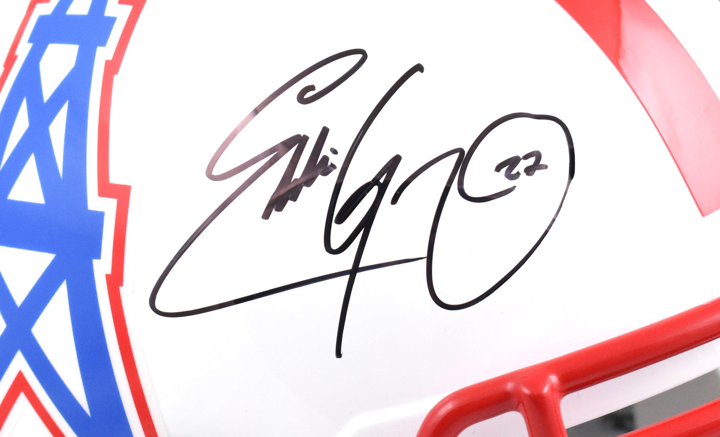 Eddie George Autographed Houston Oilers F/S Speed Helmet - Fanatics