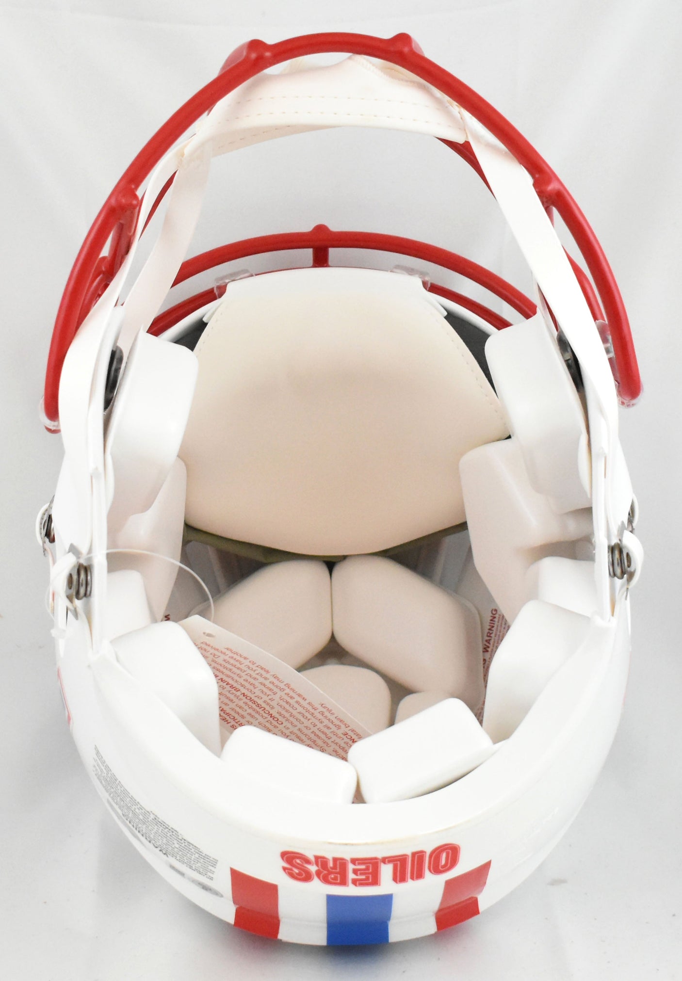 Eddie George Earl Campbell Signed Oilers F/S Speed Authentic Helmet- Fanatics BA