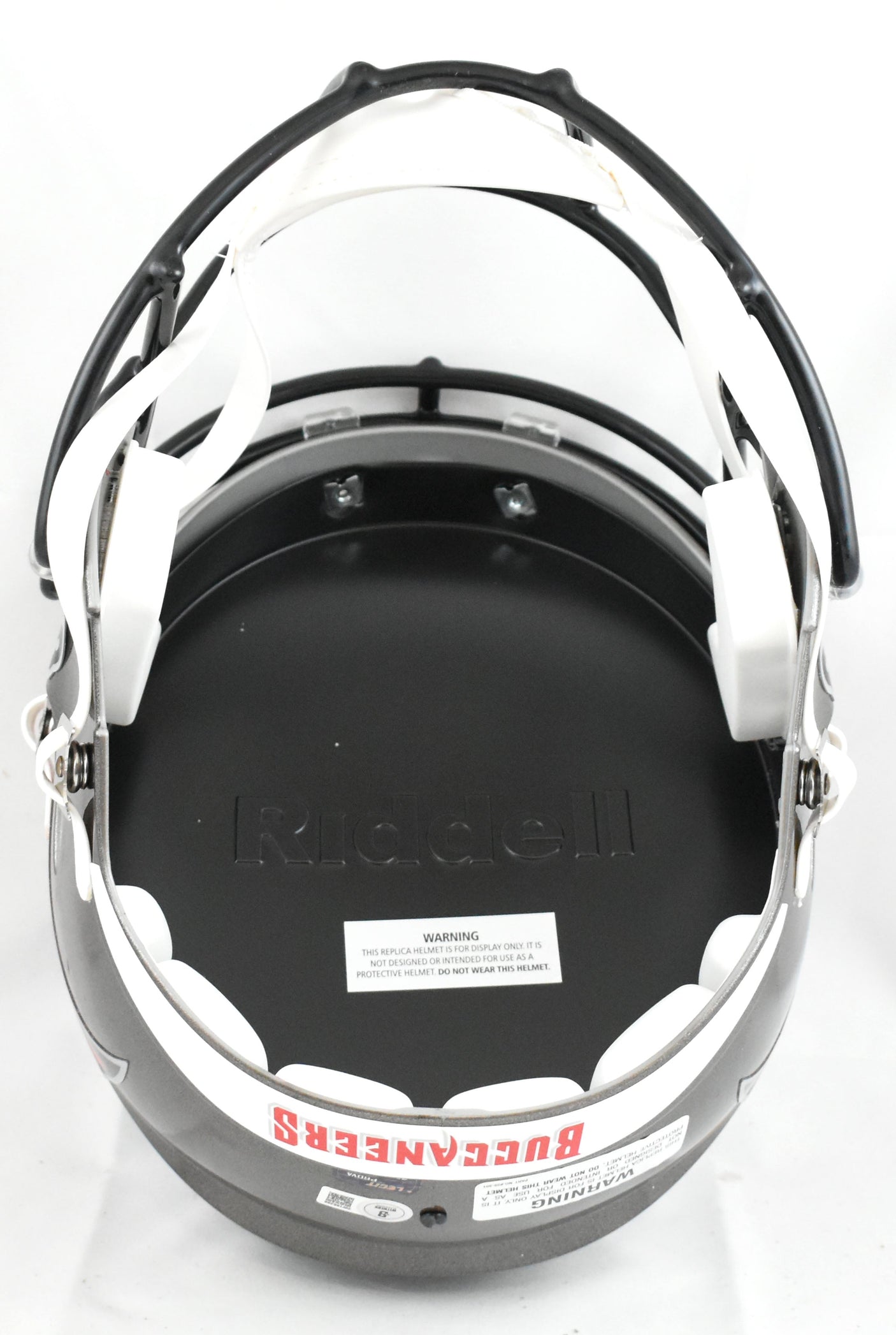 Ronde Barber Autographed Buccaneers F/S Speed Helmet HOF - Beckett W Hologram