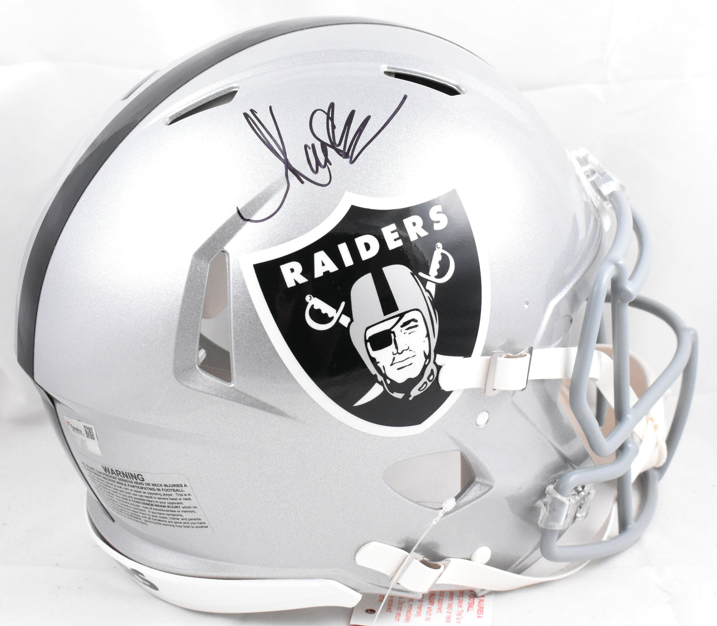 Marcus Allen Autographed Raiders F/S Speed Authentic Helmet - Fanatics *Black