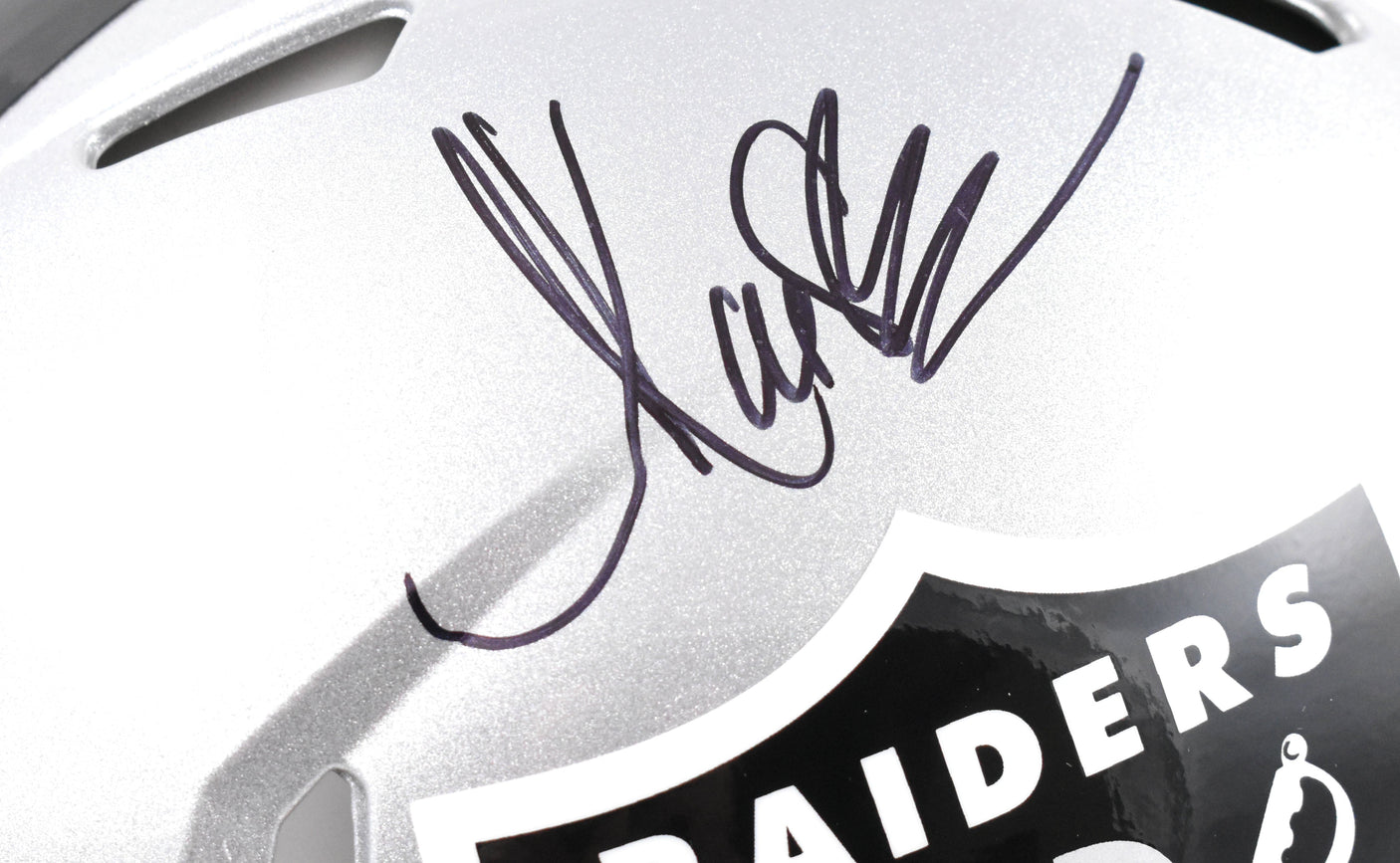 Marcus Allen Autographed Raiders F/S Speed Authentic Helmet - Fanatics *Black