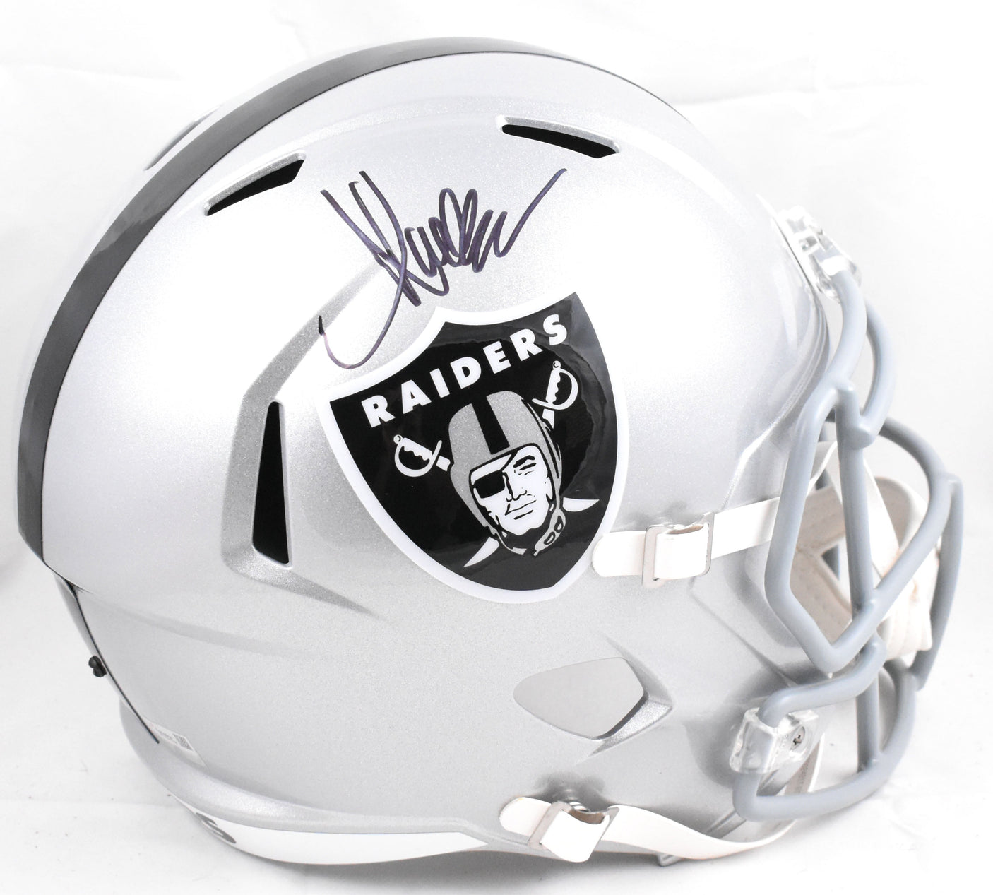Marcus Allen Autographed Raiders F/S Speed Helmet - Fanatics *Black