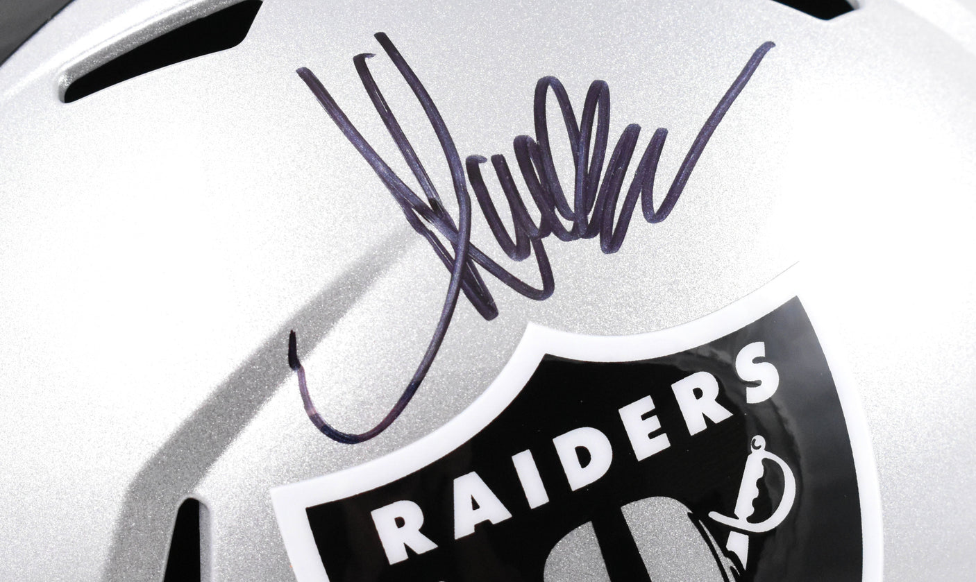Marcus Allen Autographed Raiders F/S Speed Helmet - Fanatics *Black