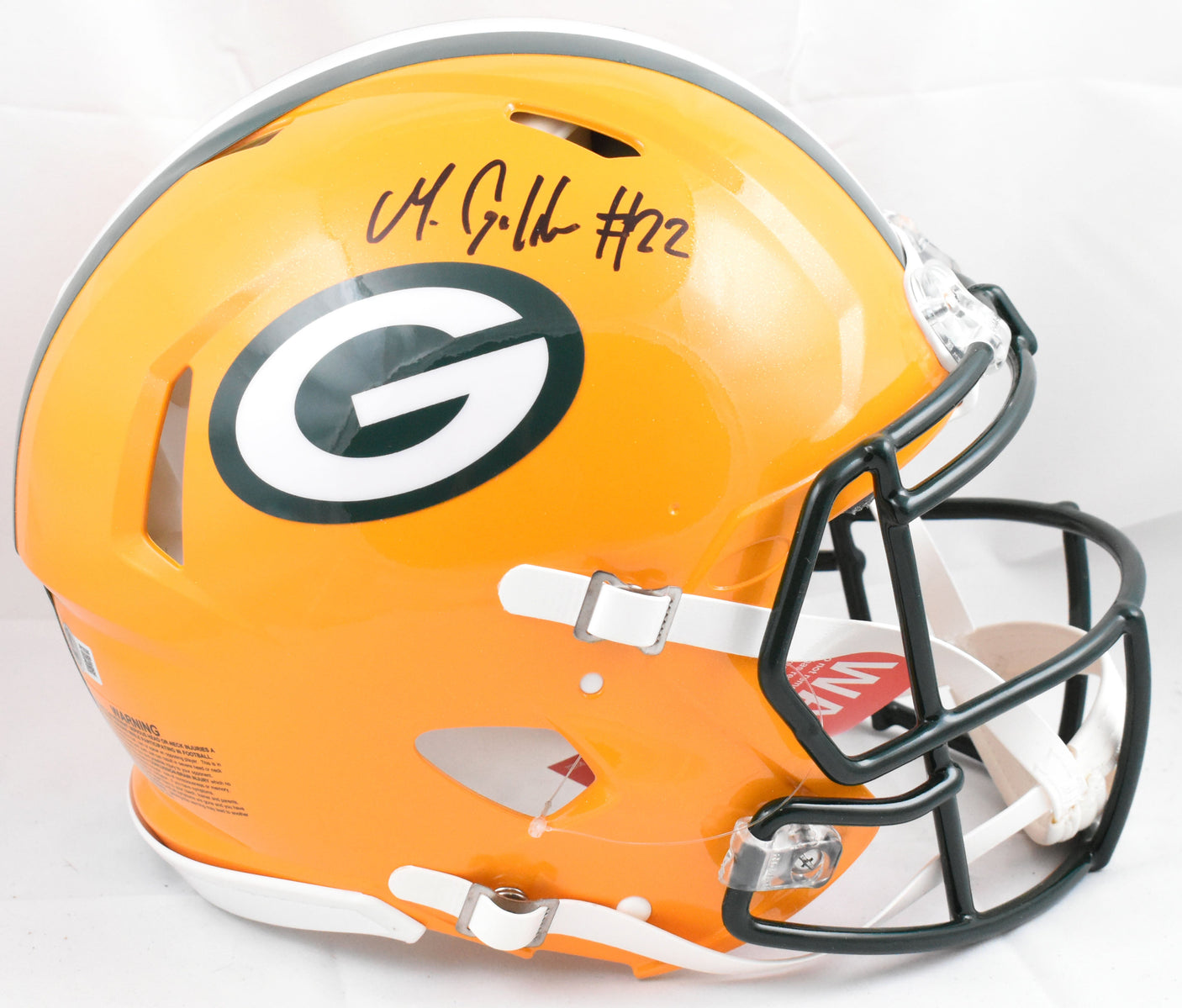 Matthew Golden Autographed Packers F/S Speed Authentic Helmet - Beckett W Holo