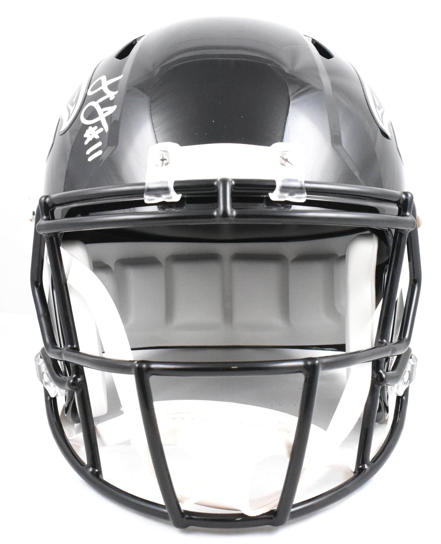 Julio Jones Autographed Atlanta Falcons F/S Speed Helmet -Beckett W Holo*Silver