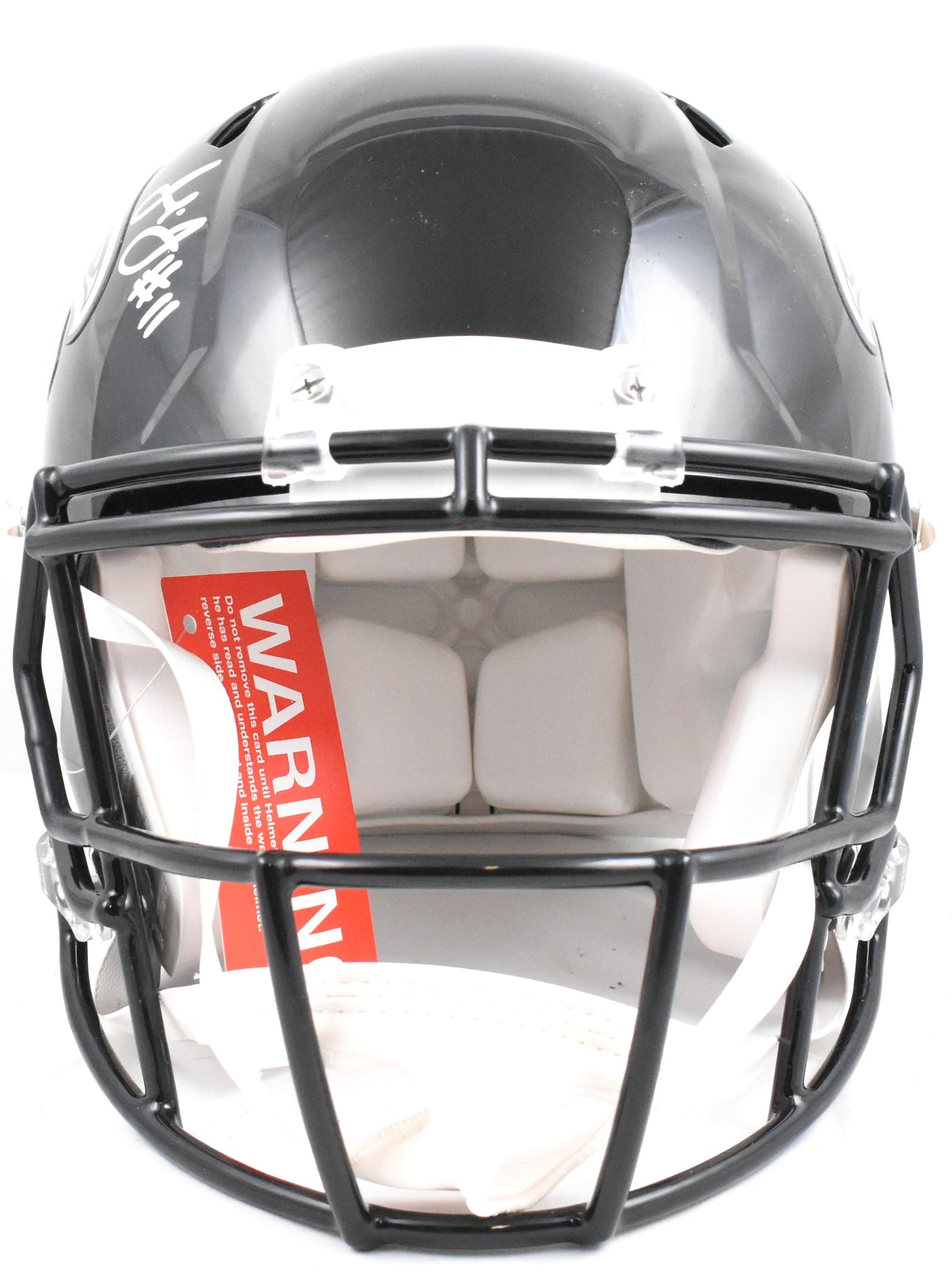 Julio Jones Signed Falcons F/S Speed Authentic Helmet - Beckett W Holo *Silver