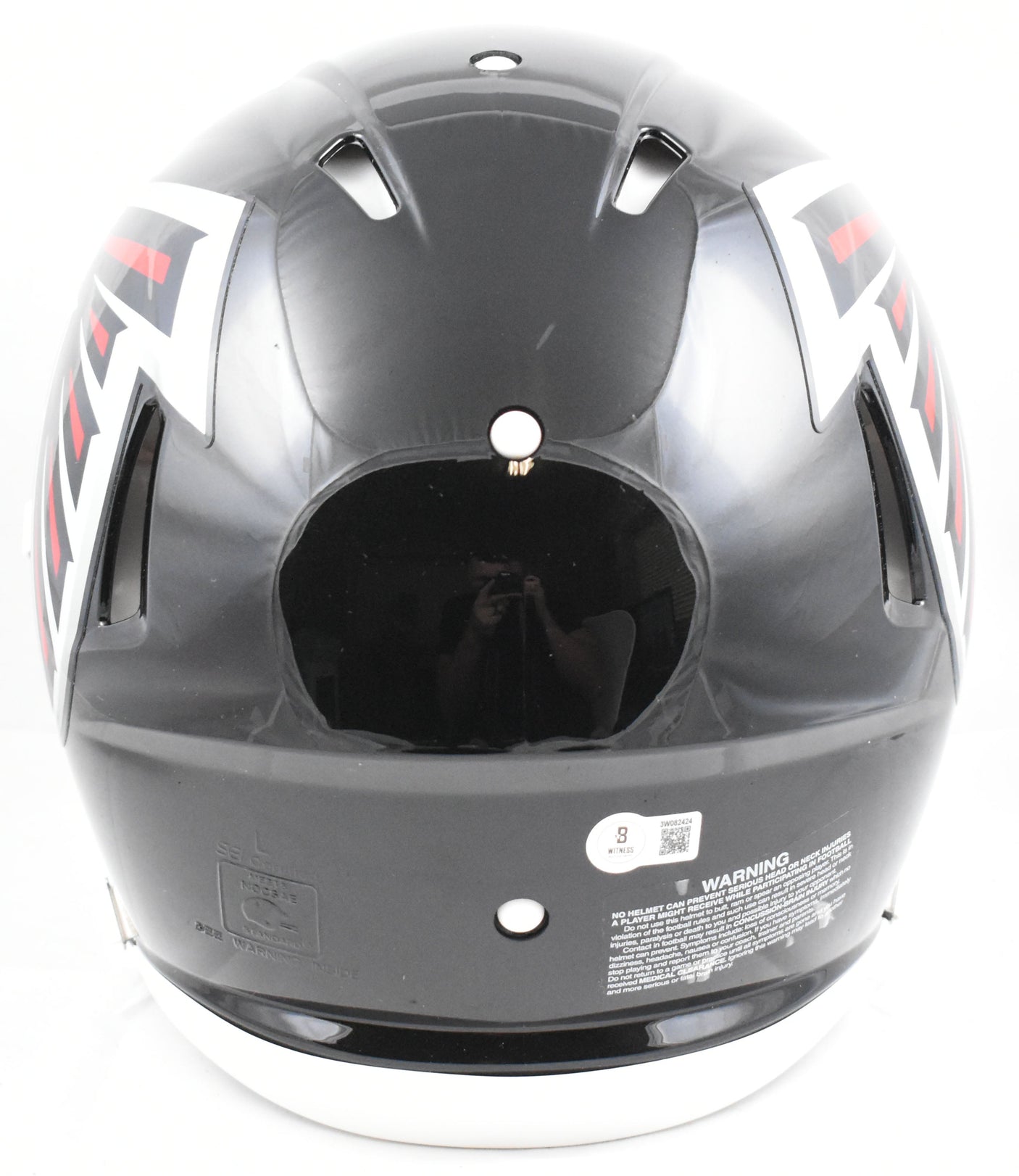 Julio Jones Signed Falcons F/S Speed Authentic Helmet - Beckett W Holo *Silver