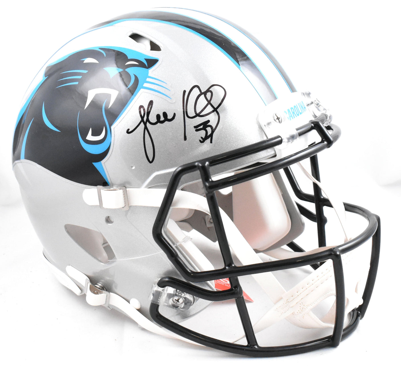 Luke Kuechly Autographed Panthers F/S Speed Authentic Helmet- Beckett W Hologram