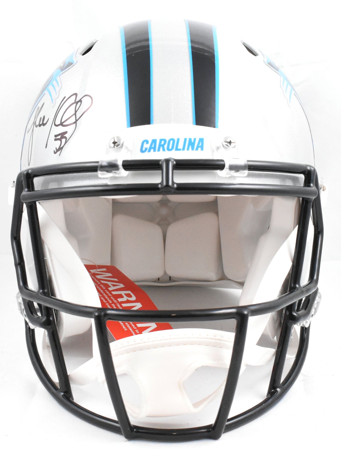 Luke Kuechly Autographed Panthers F/S Speed Authentic Helmet- Beckett W Hologram