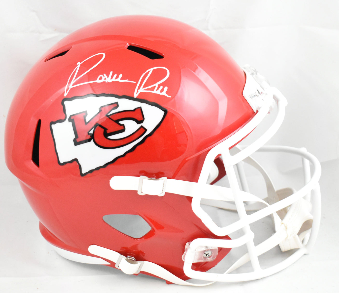 Rashee Rice Autographed Kansas City Chiefs F/S Speed Helmet - Beckett W Hologram