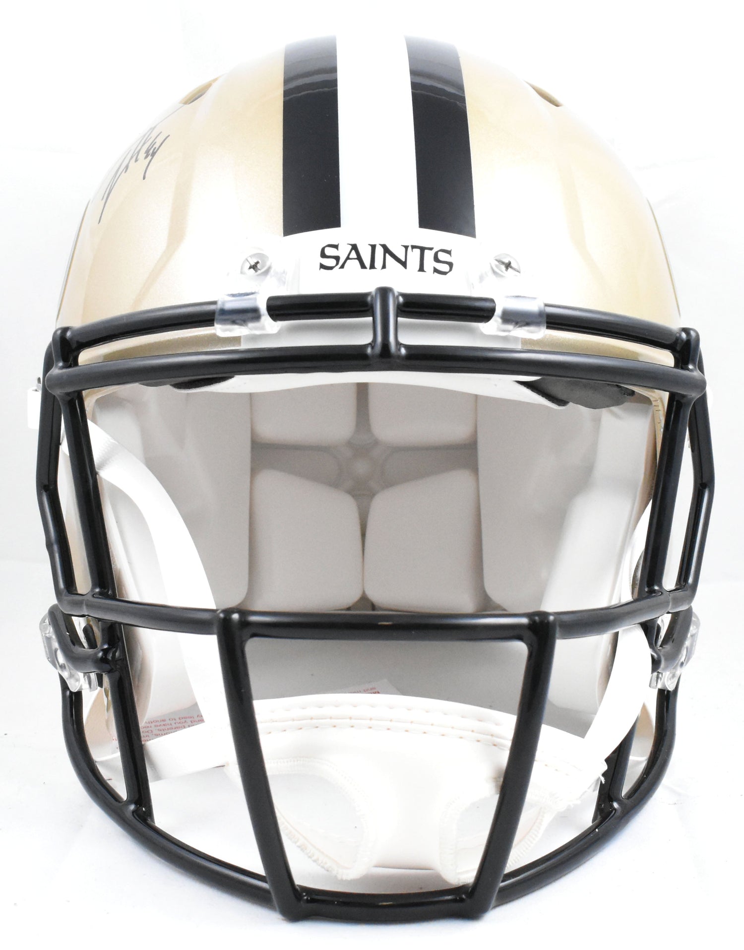 Cam Jordan Autographed Saints F/S Speed Authentic Helmet - Beckett W Hologram