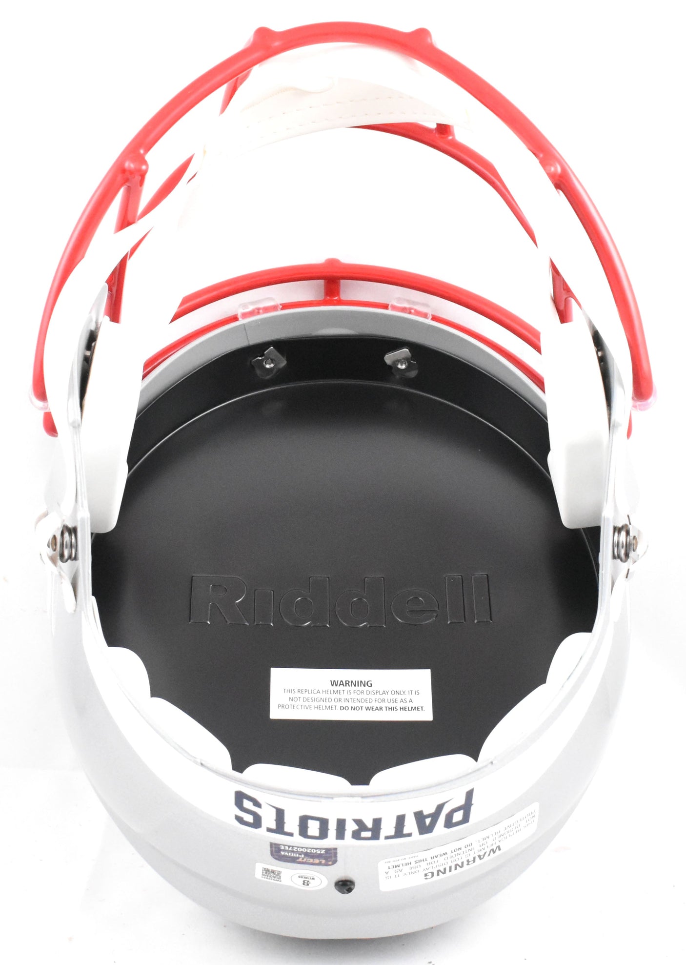 Tedy Bruschi Autographed New England Patriots F/S Speed Helmet - Beckett W Holo