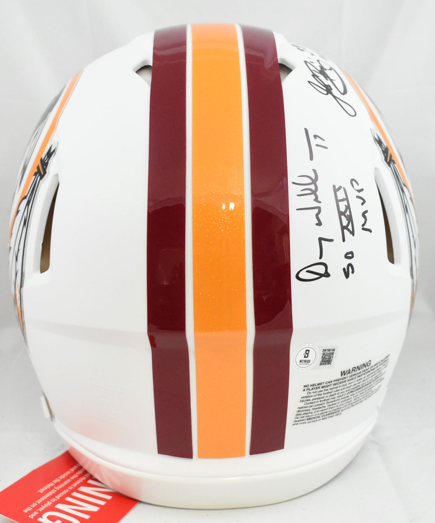 Doug Williams John Riggins Mark Rypien Signed F/S F/W Speed Authentic Helmet