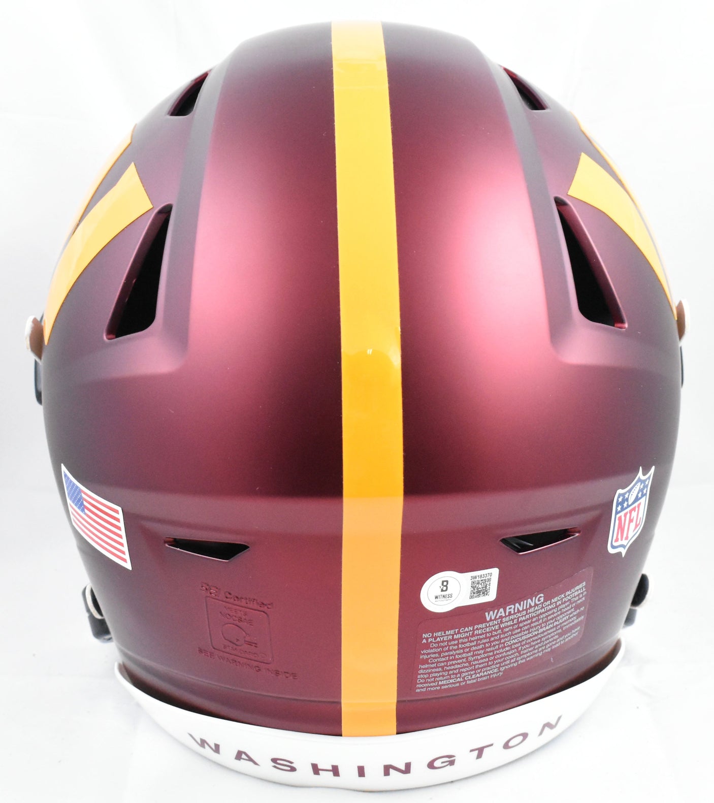 Terry McLaurin Autographed Commanders F/S Speed Flex Helmet - Beckett W Hologram