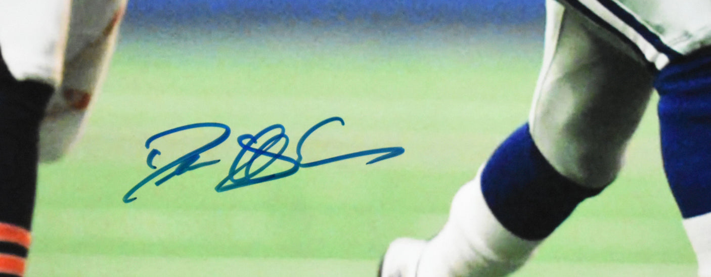Deion Sanders Autographed Dallas Cowboys 16x20 Running Photo - Beckett W Holo