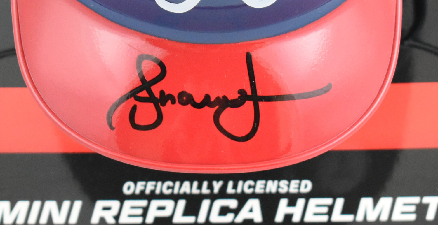 Andruw Jones Autographed Atlanta Braves Mini Helmet- Beckett W Hologram *Black