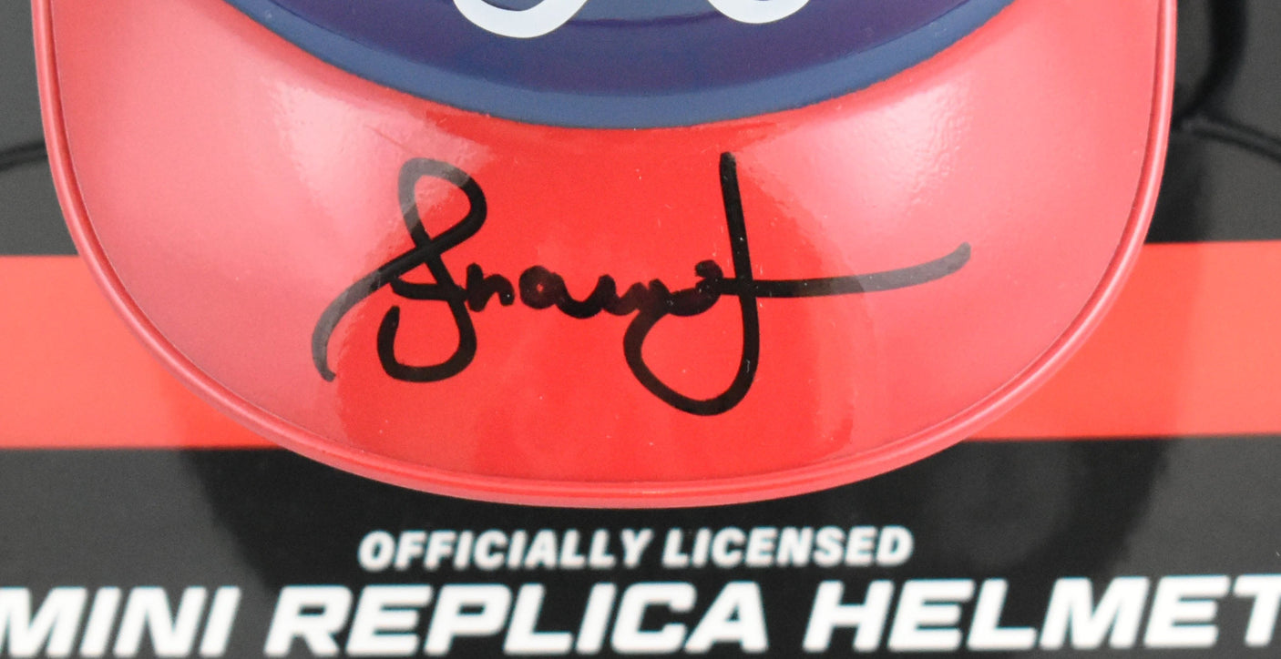 Andruw Jones Autographed Atlanta Braves Mini Helmet- Beckett W Hologram *Black