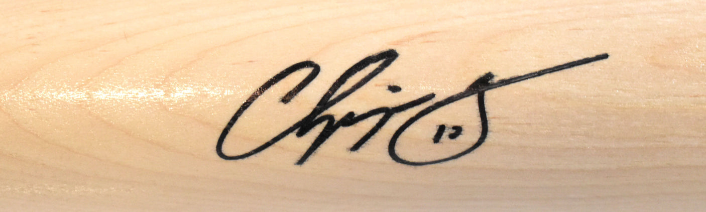 Chipper Jones Autographed Blonde Louisville Slugger Pro Baseball Bat - Fanatics