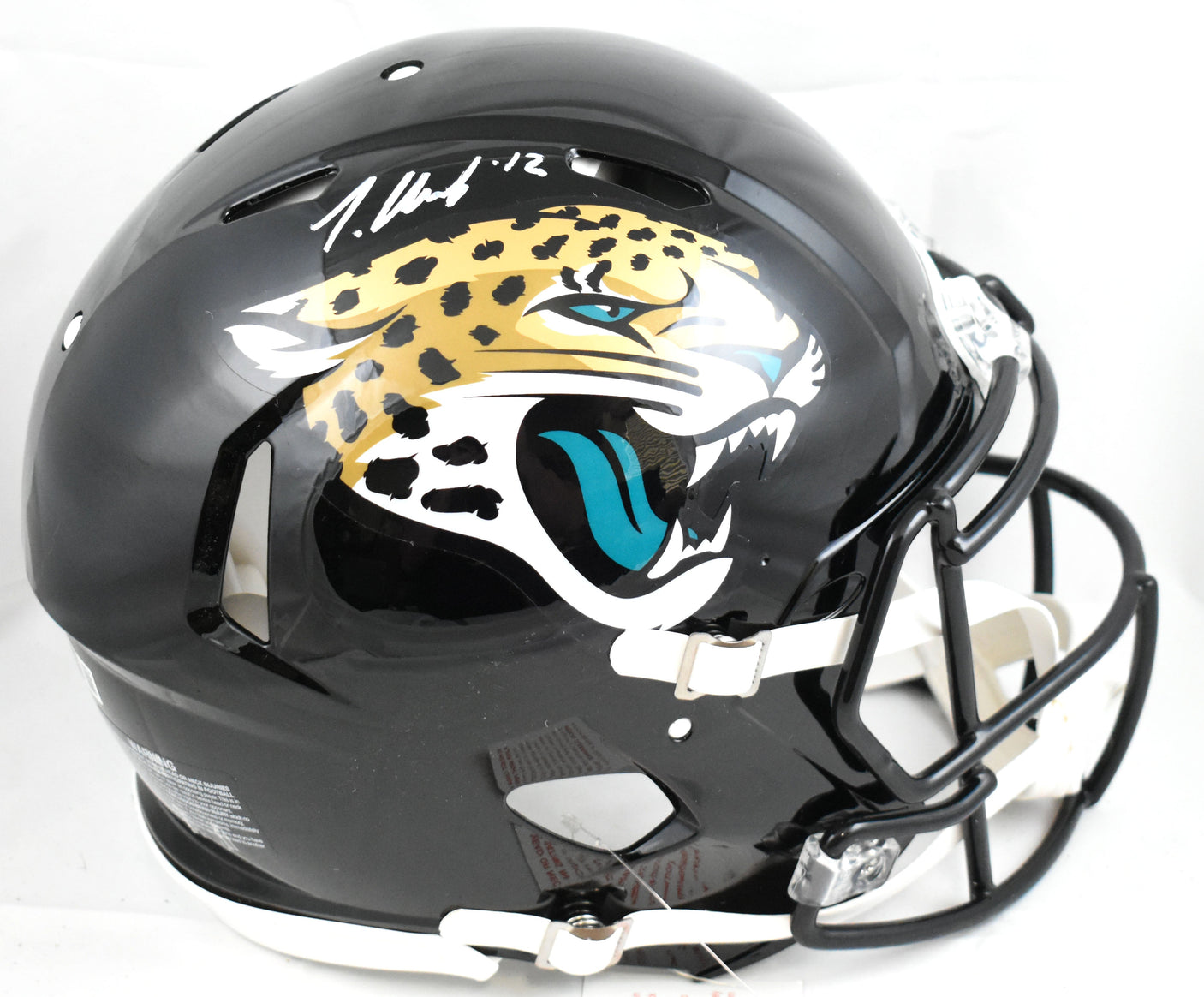 Travis Hunter Autographed Jaguars F/S Speed Authentic Helmet - Beckett W Holo