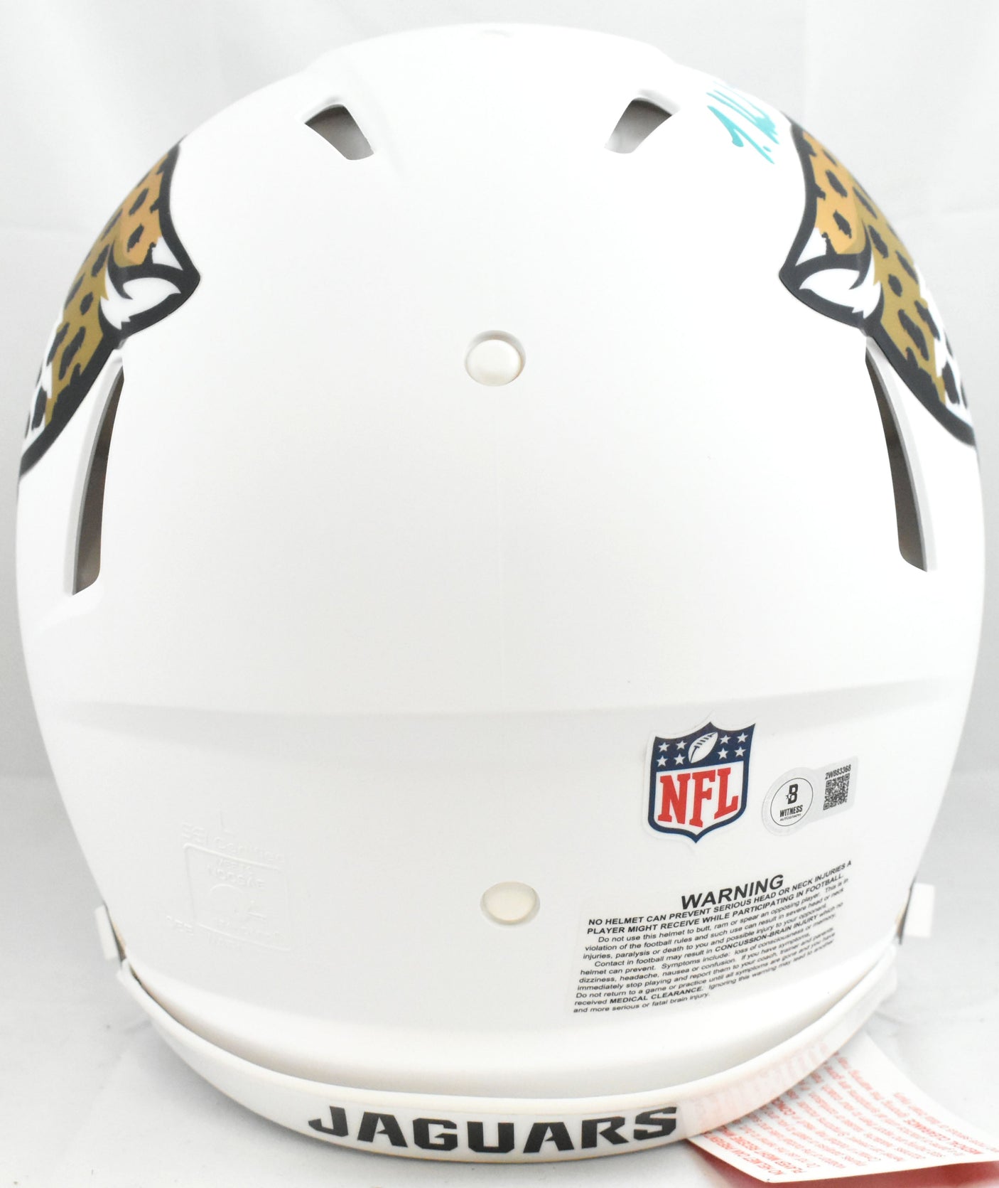 Travis Hunter Autographed Jaguars F/S 2024 Speed Authentic Helmet-Beckett W Holo