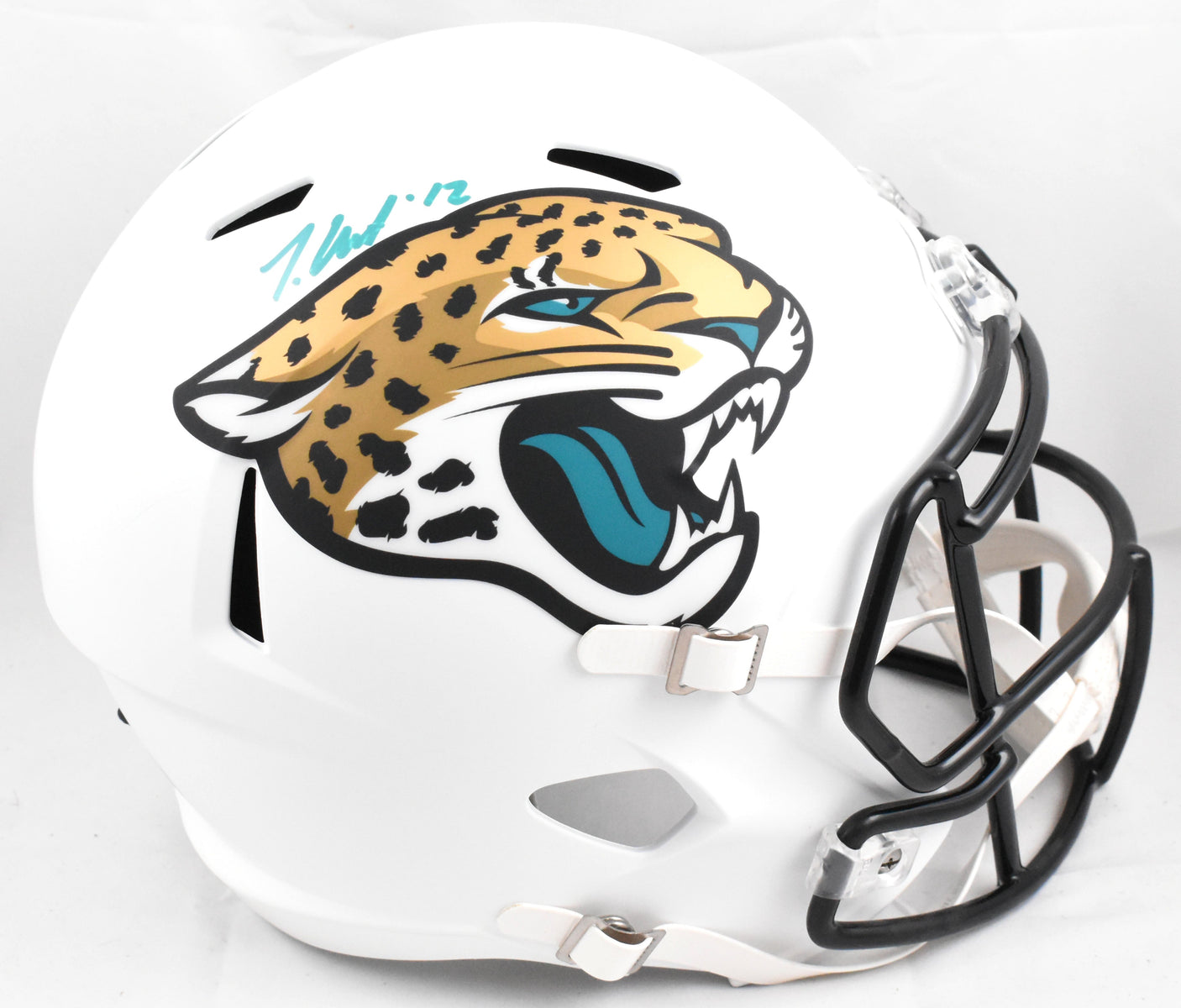 Travis Hunter Signed Jacksonville Jaguars F/S 2024 Speed Helmet - Beckett W Holo