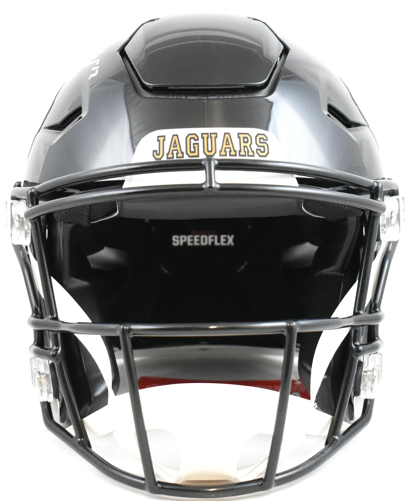 Travis Hunter Autographed Jaguars F/S 95-12 Speed Flex Helmet - Beckett W Holo
