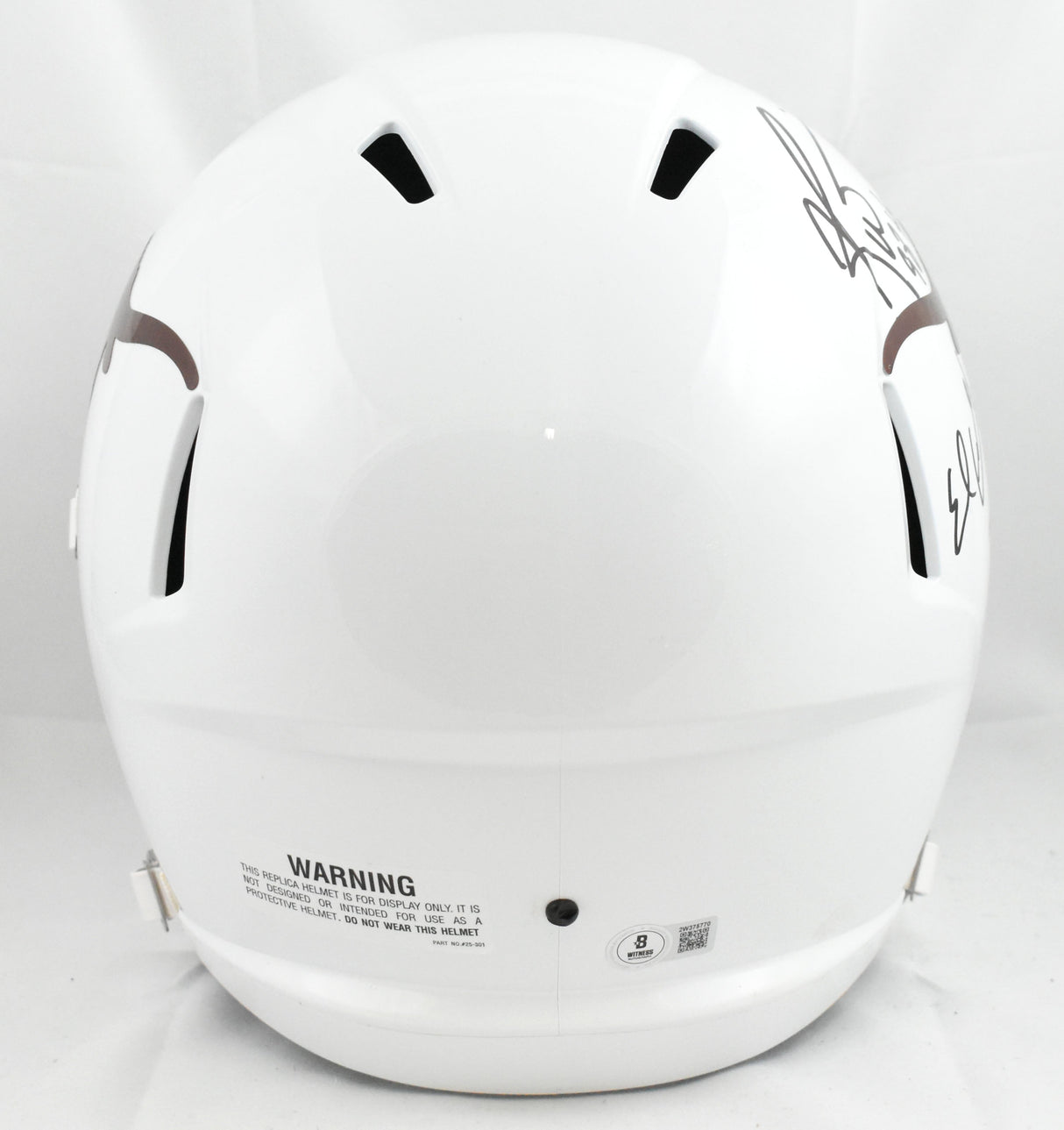 Earl Campbell Ricky Williams Signed Longhorns F/S Speed Helmet - Beckett W Holo