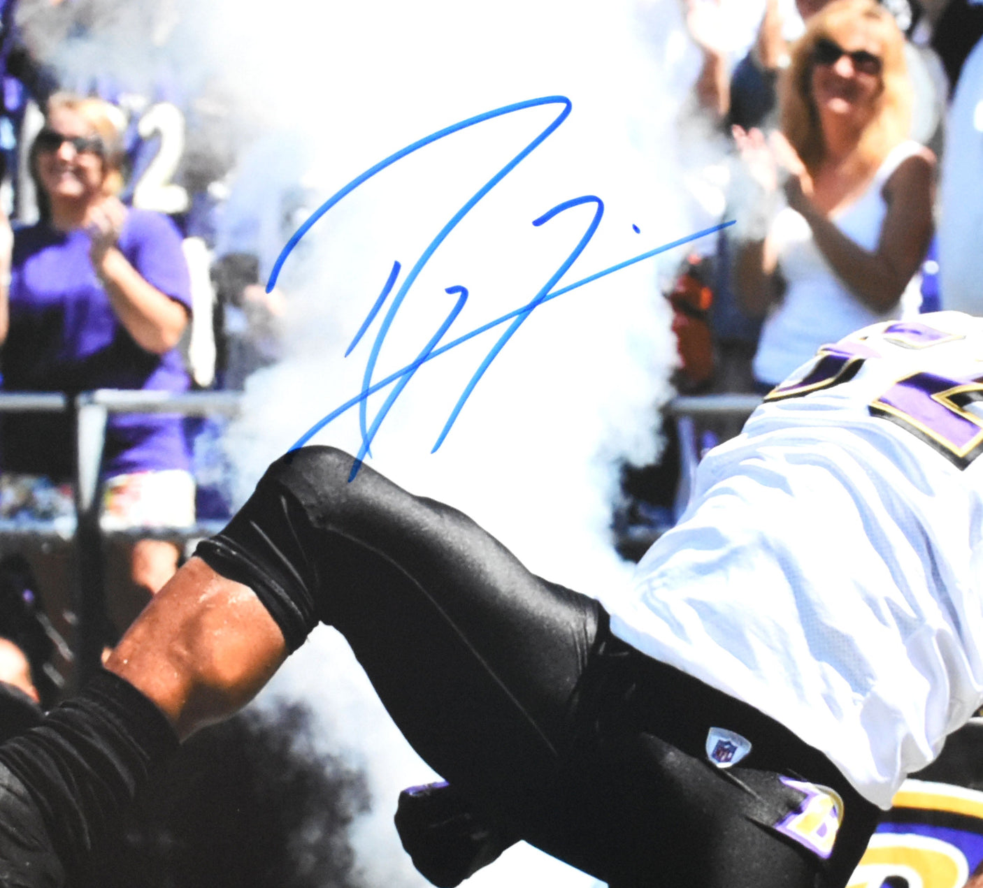 Ray Lewis Autographed Baltimore Ravens 16x20 Celebration Photo - Beckett W Holo