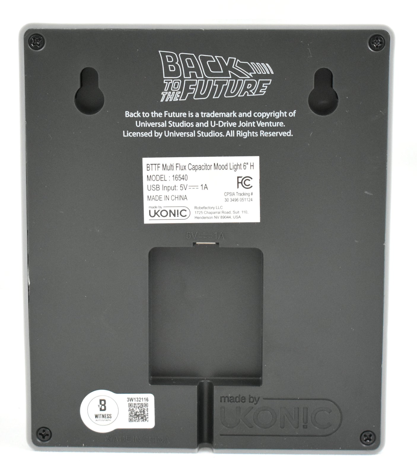 Christopher Lloyd Signed Back to the Future Flux Capacitor Light- Beckett W Holo