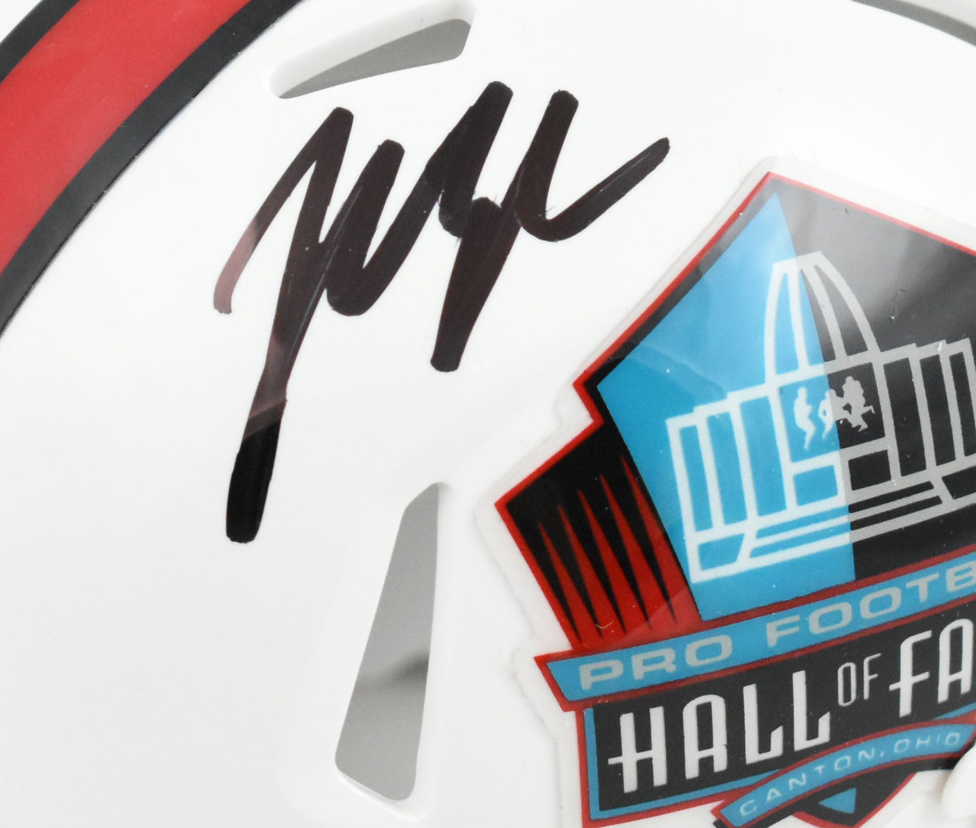 John Lynch Autographed Hall of Fame Speed Mini Helmet - Beckett W Hologram