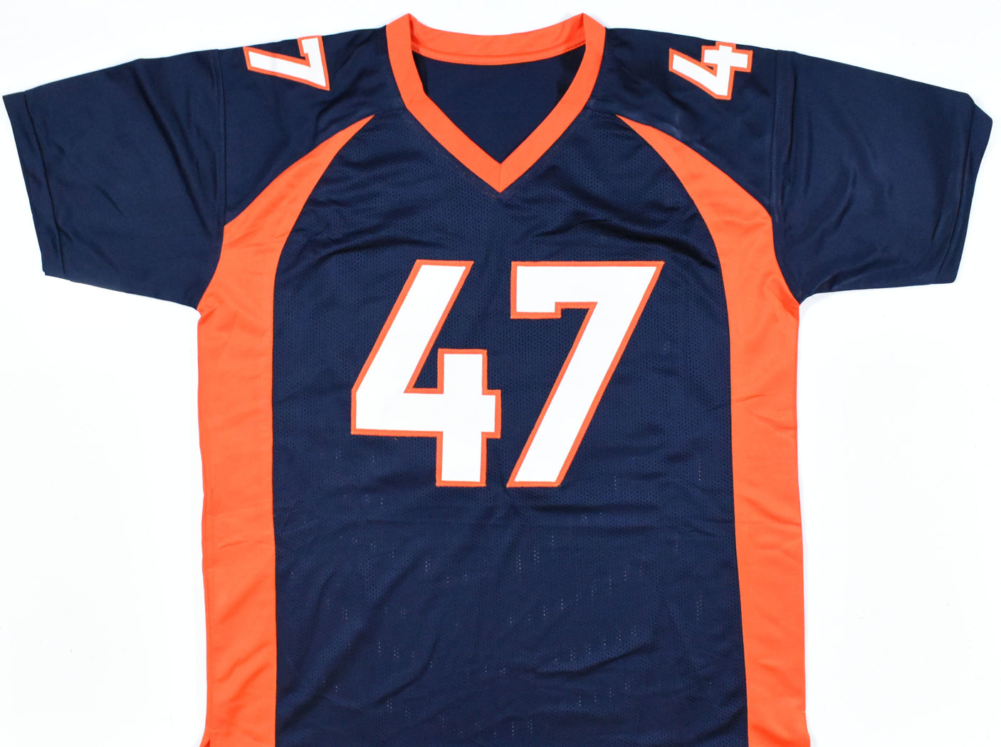 John Lynch Autographed Blue Pro Style Jersey - Beckett W Hologram *Black