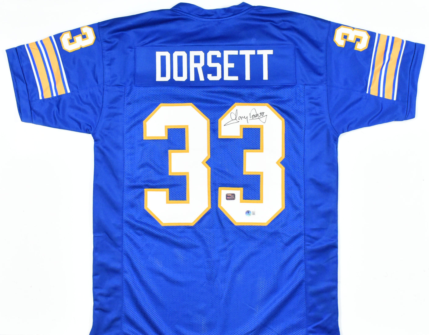 Tony Dorsett Autographed Blue College Style Jersey - Beckett W Hologram *Black