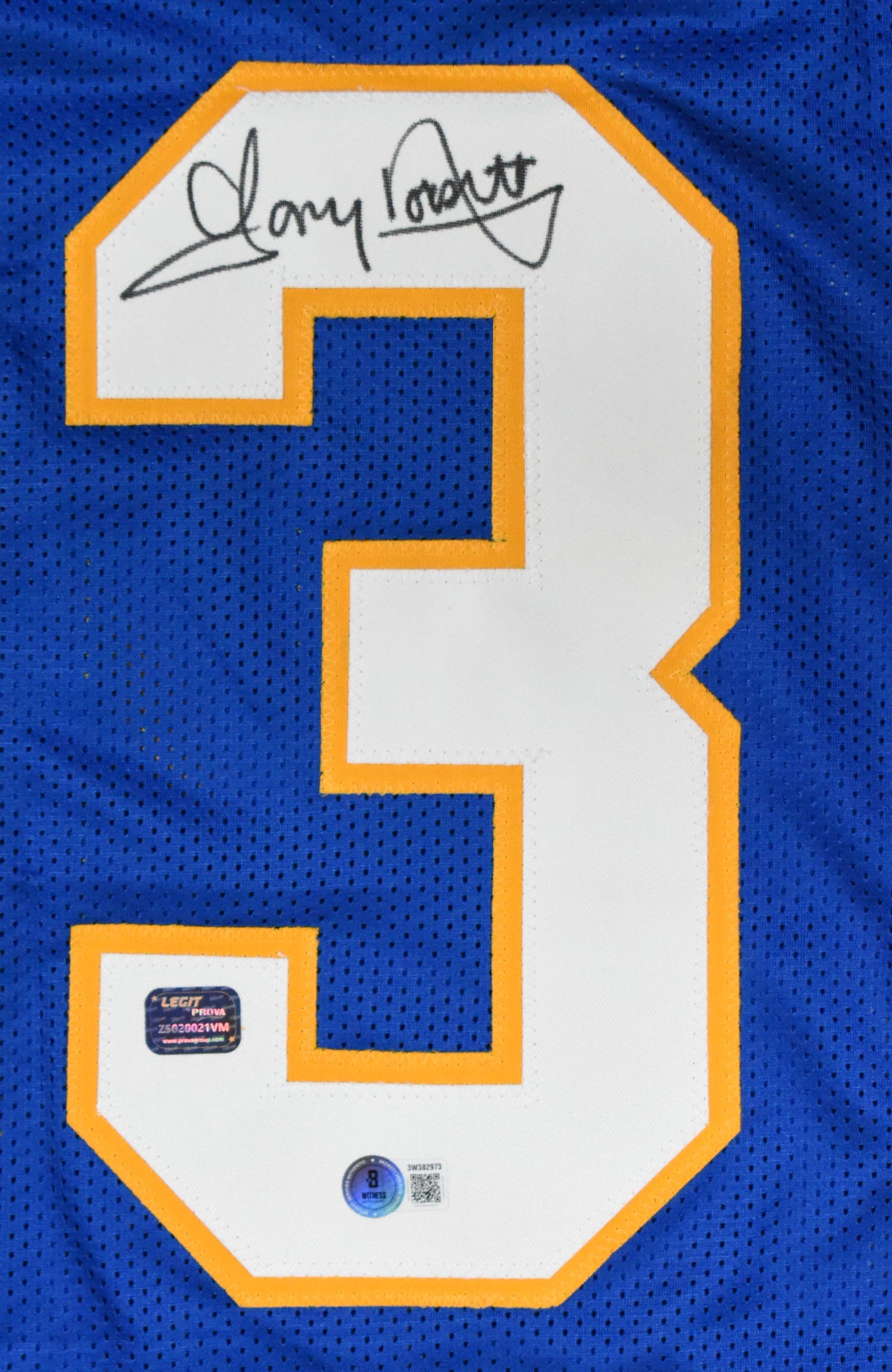 Tony Dorsett Autographed Blue College Style Jersey - Beckett W Hologram *Black