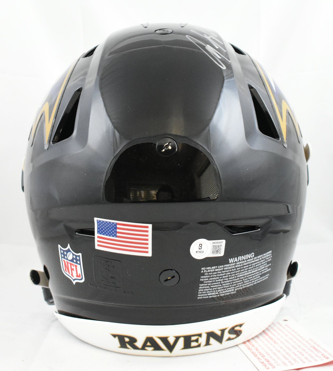 Anquan Boldin Autographed Baltimore Ravens F/S Speed Flex Helmet- Beckett W Holo