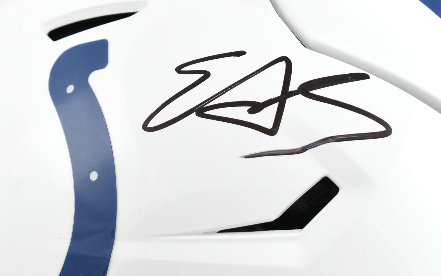 Edgerrin James Signed Indianapolis Colts F/S SpeedFlex Helmet - Beckett W Holo