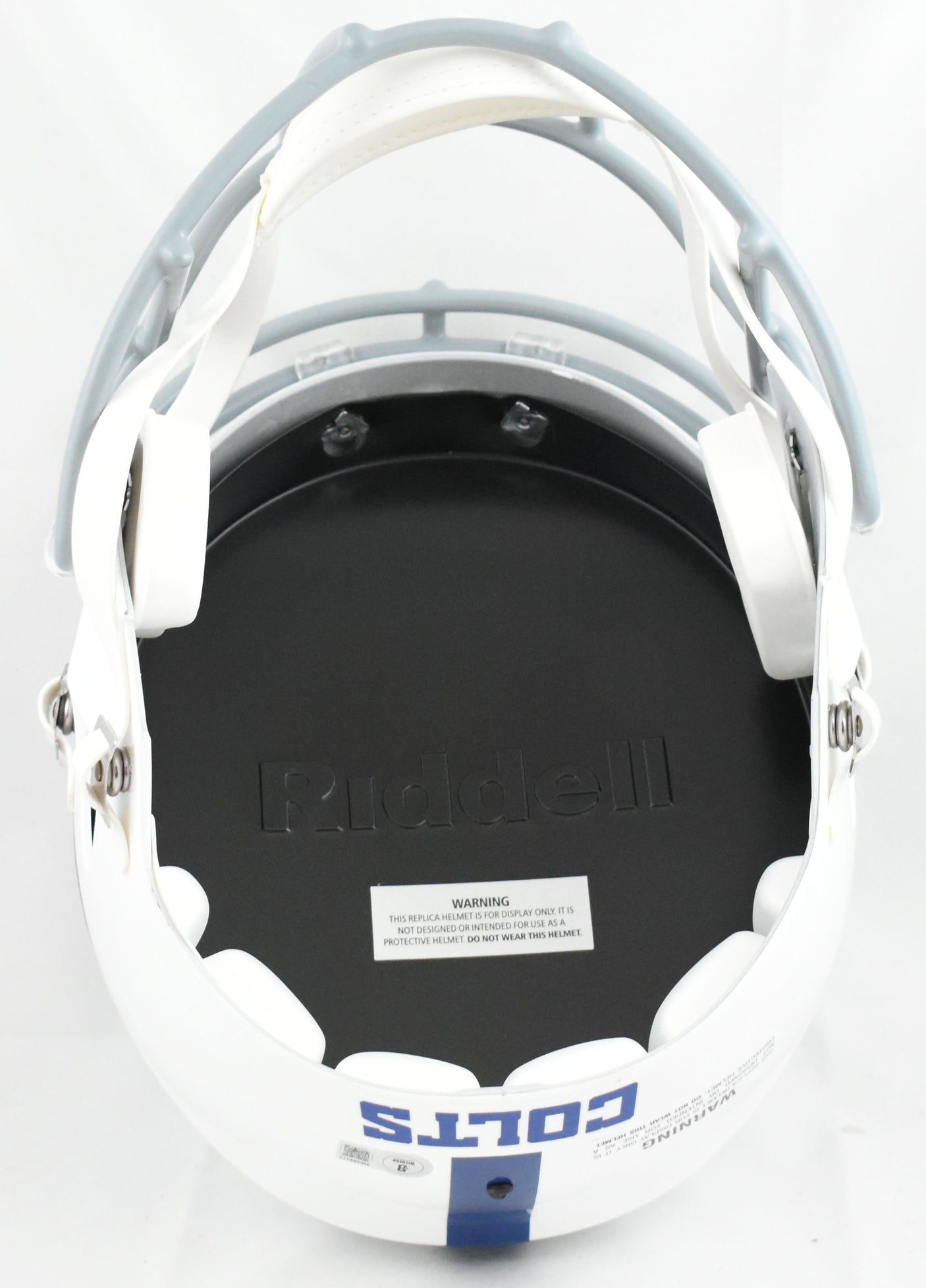 Edgerrin James Autographed Indianapolis Colts F/S Helmet - Beckett W Hologram